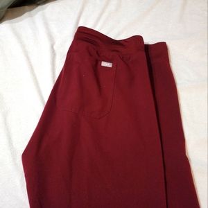 Figs burgundy scrub pants XL Petite Livingston